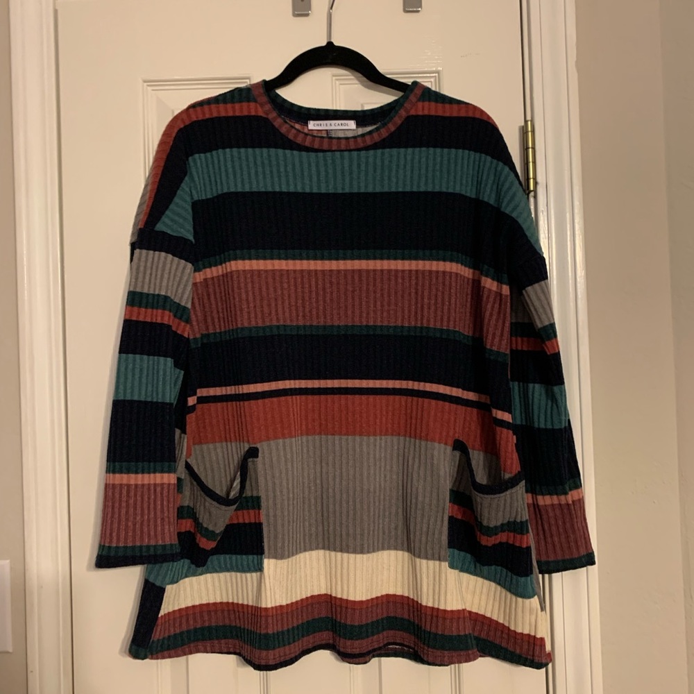 Striped tunic top - Picture 2 of 4